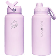 Coolnmore Lavender θερμός 750ml με καλαμάκι και μαγνητικό καπάκι για στήριξη κινητού ματ