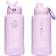 Coolnmore Lavender θερμός 750ml με καλαμάκι και μαγνητικό καπάκι για στήριξη κινητού ματ