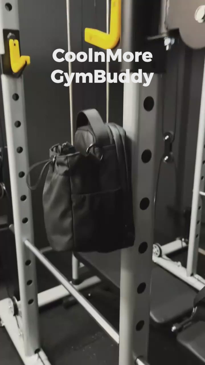 coolnmore gymbuddy μαγνητικη τσαντα γυμναστηριου με θηκη για παγουρι θερμος