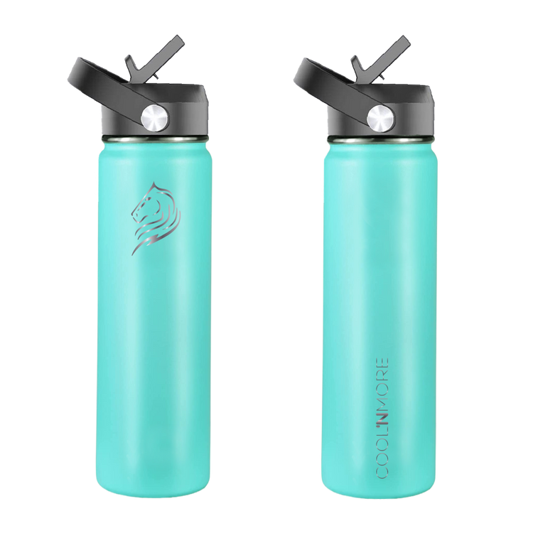 Ανοξείδωτο μπουκάλι θερμός Coolnmore 500ml, περιλαμβάνει 3 καπάκια και έχει εγγύηση εφ' όρου ζωής. Αυτό το ανοξείδωτο μπουκάλι νερού με καλαμάκι, είναι ασφαλές για παιδιά, bpa free και κουμπώνει στα σακίδια. Ιδανικό μπουκάλι θερμός για καφέ. Το ανοξείδωτο παγούρι νερού είναι οικολογικό, ισοθερμικό επαναχρησιμοποιούμενο, Βεραμαν